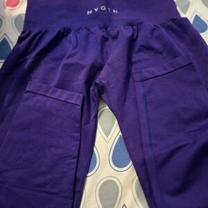 NVGTN Purple Leggings Smooth Athletic Wear